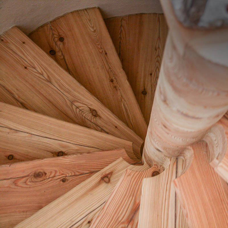 Wooden staircase